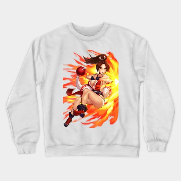 Mai Shiranui Crewneck Sweatshirt by hybridmink